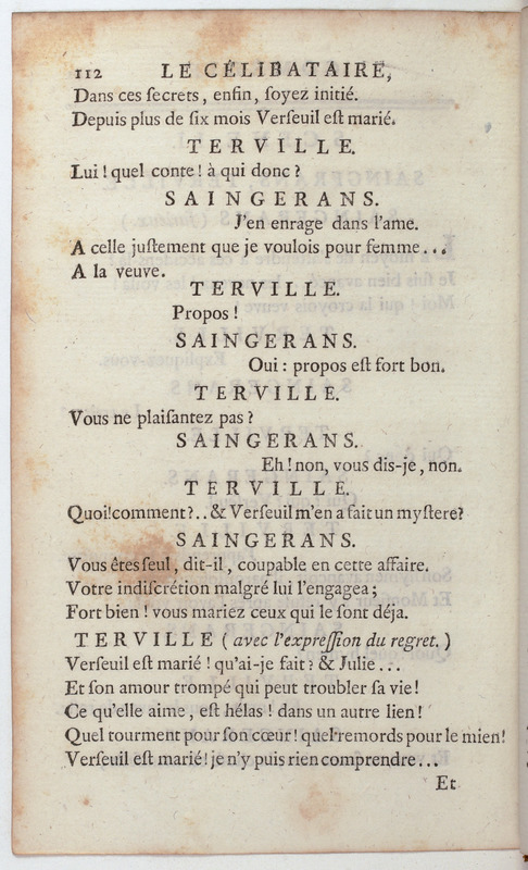 Célibataire (Le), comédie en cinq actes et en vers, représentée pour la première fois par les Comédiens françois, le 20 septembre 1775 Célibataire (Le), comédie en cinq actes et en vers, représentée pour la première fois par les Comédiens françois, le 20 septembre 1775