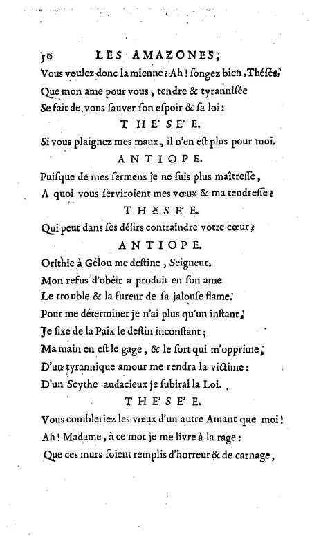 Amazones (Les), tragédie en cinq actes, par madame du Boccage, représentée par les Comédiens ordinaires du Roy, aux mois de juillet et d'août 1749