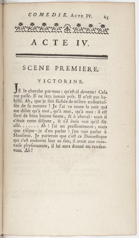 Philosophe sans le savoir (Le), comédie en prose et en cinq actes… par M. Sedaine. [Paris, les Comédiens français, 2 novembre 1765]