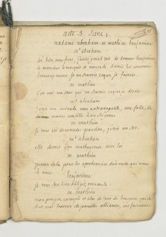 École des bourgeois (L’), comédie en trois actes et en prose avec un prologue