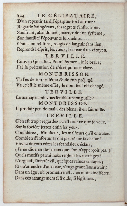 Célibataire (Le), comédie en cinq actes et en vers, représentée pour la première fois par les Comédiens françois, le 20 septembre 1775 Célibataire (Le), comédie en cinq actes et en vers, représentée pour la première fois par les Comédiens françois, le 20 septembre 1775