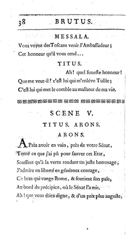 Brutus de M. de Voltaire (Le), avec un Discours sur la tragédie Brutus de M. de Voltaire (Le), avec un Discours sur la tragédie
