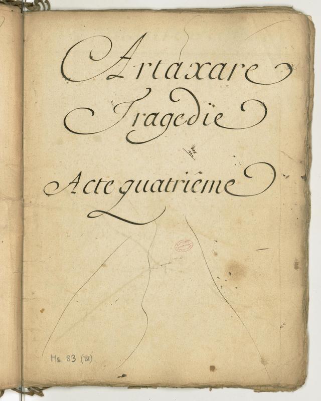 Artaxare, tragédie en cing actes et en vers Artaxare, tragédie en cing actes et en vers
