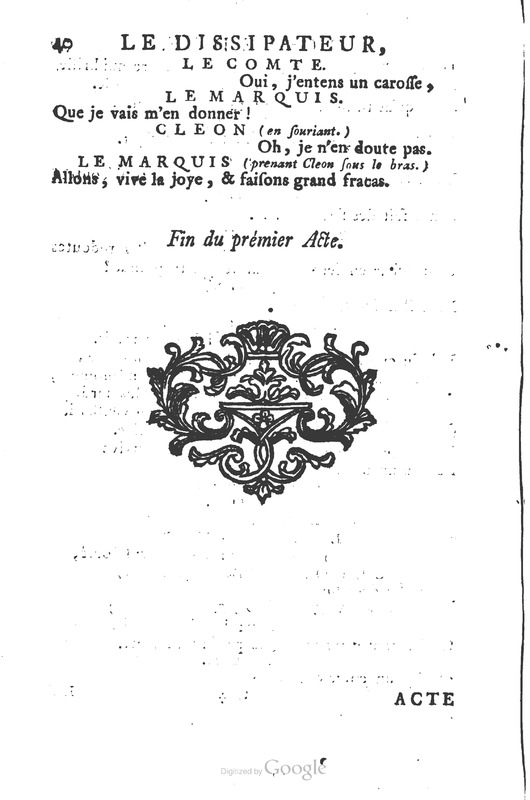 Dissipateur ou l’honnête-friponne (Le), comédie Dissipateur ou l’honnête-friponne (Le), comédie