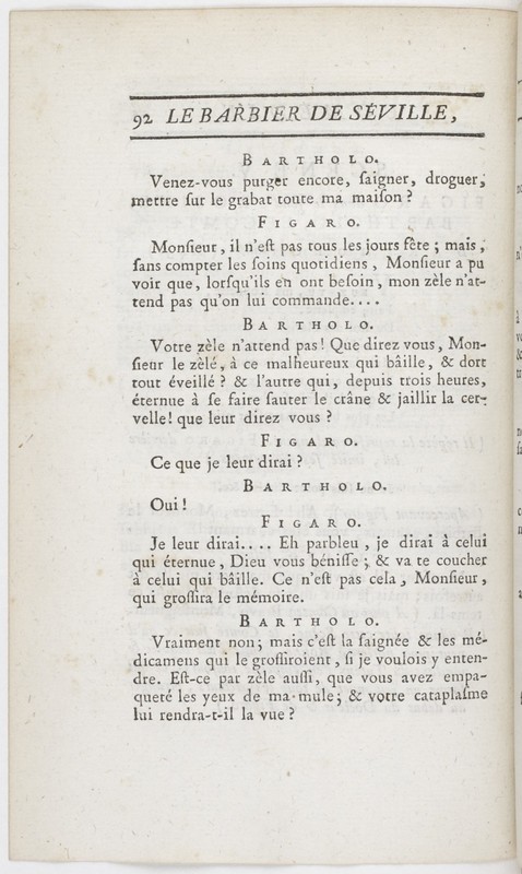 Barbier de Séville, ou la Précaution inutile (Le), comédie en quatre actes ; par M. de Beaumarchais ; représentée & tombée sur le théâtre de la Comédie Françoise aux Tuileries, le 23 de février 1775 Barbier de Séville, ou la Précaution inutile (Le), comédie en quatre actes ; par M. de Beaumarchais ; représentée & tombée sur le théâtre de la Comédie Françoise aux Tuileries, le 23 de février 1775