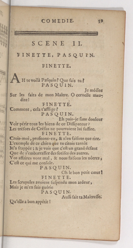 Dissipateur, ou l'Honneste Friponne (Le), comédie Dissipateur, ou l'Honneste Friponne (Le), comédie