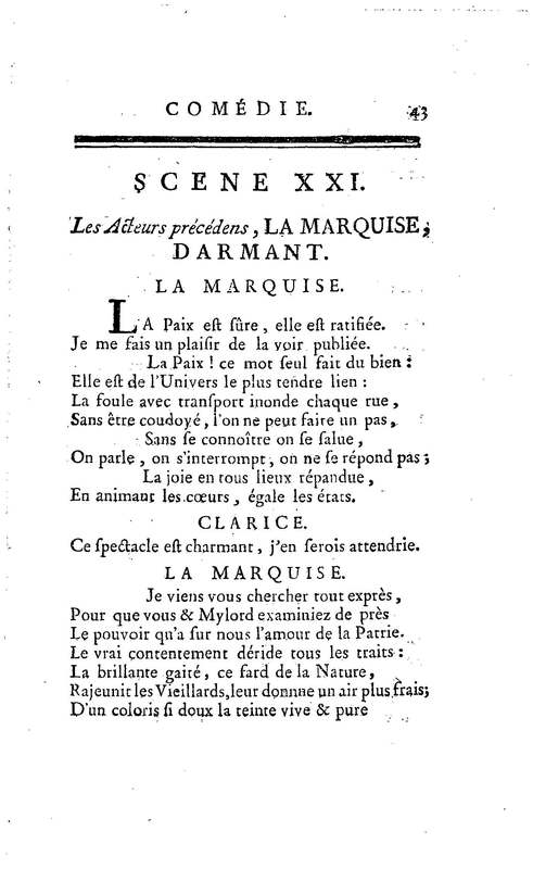 Anglais à Bordeaux (L'), comédie en un acte et en vers libres, par M. Favart… [Par les Comédiens françois ordinaires du Roi, 14 mars 1763]
