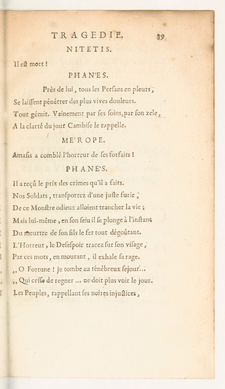 Nitetis tragédie Nitetis tragédie