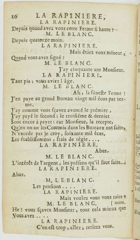 Rapinière, ou l'Intéressé (La), comédie, par M. de Barquebois. Avec les vers retranchés Rapinière, ou l'Intéressé (La), comédie, par M. de Barquebois. Avec les vers retranchés