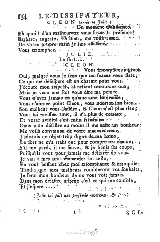 Dissipateur ou l’honnête-friponne (Le), comédie Dissipateur ou l’honnête-friponne (Le), comédie