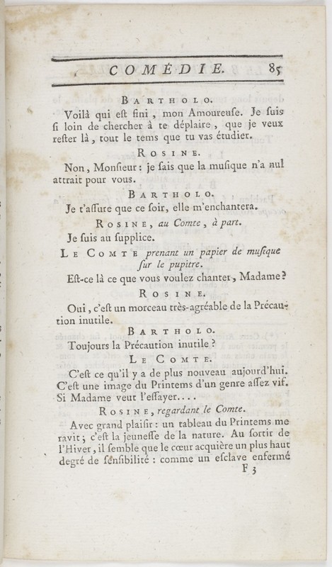 Barbier de Séville, ou la Précaution inutile (Le), comédie en quatre actes ; par M. de Beaumarchais ; représentée & tombée sur le théâtre de la Comédie Françoise aux Tuileries, le 23 de février 1775 Barbier de Séville, ou la Précaution inutile (Le), comédie en quatre actes ; par M. de Beaumarchais ; représentée & tombée sur le théâtre de la Comédie Françoise aux Tuileries, le 23 de février 1775