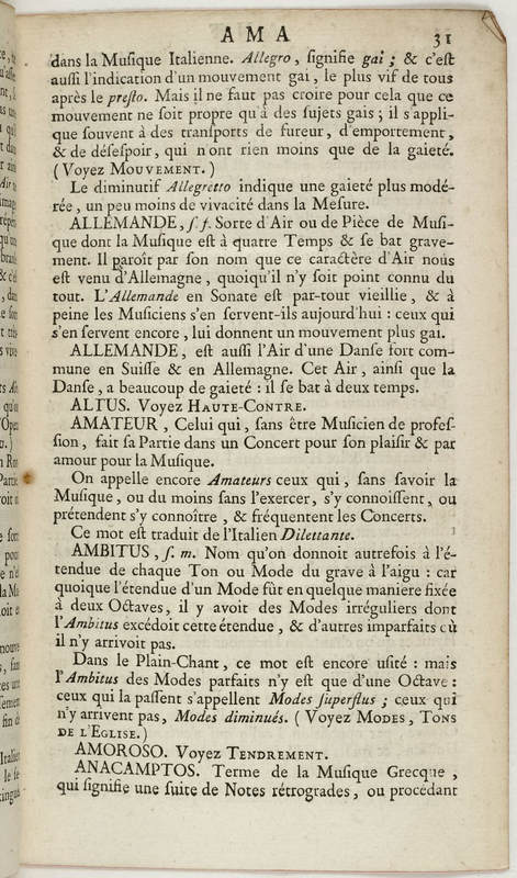 Dictionnaire de musique par Jean-Jacques Rousseau