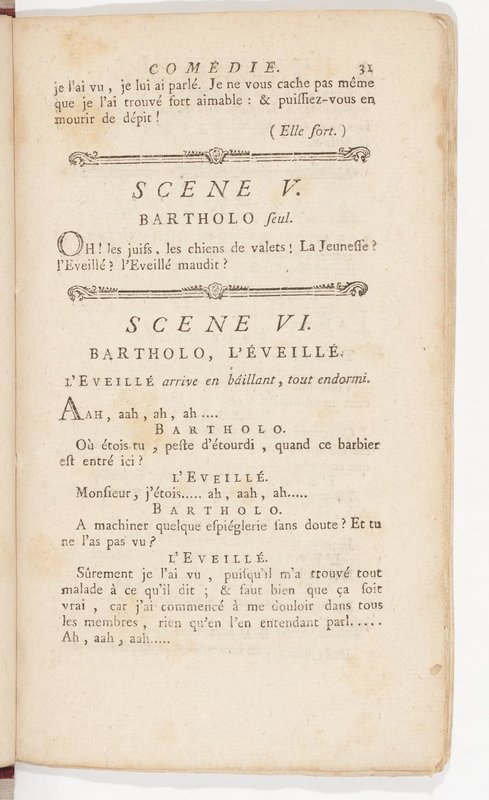 Barbier de Séville, ou la Précaution inutile (Le), comédie en quatre actes, par M. de Beaumarchais, représentée sur le théâtre de la Comédie Française le 23 février 1775 (avec une Lettre modérée sur la chute et la critique du Barbier de Séville)