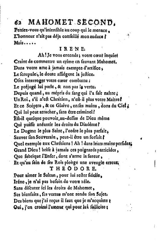 Mahomet second, tragédie, par M. de La Noue Mahomet second, tragédie, par M. de La Noue