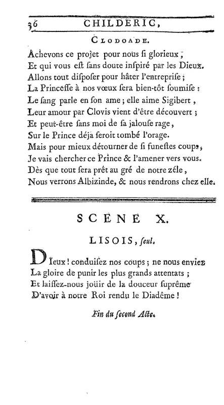 Childéric, tragédie… Childéric, tragédie…