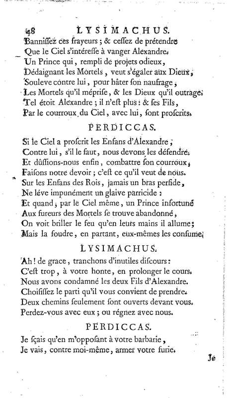 Lysimachus, tragédie par M. de Caux de Montlebert, représentée pour la première fois le 13 décembre 1737 Lysimachus, tragédie par M. de Caux de Montlebert, représentée pour la première fois le 13 décembre 1737
