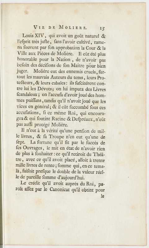 Vie de Molière, avec des jugements sur ses ouvrages Vie de Molière, avec des jugements sur ses ouvrages