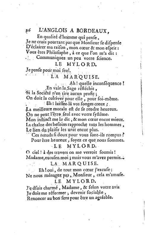 Anglais à Bordeaux (L'), comédie en un acte et en vers libres, par M. Favart… [Par les Comédiens françois ordinaires du Roi, 14 mars 1763]