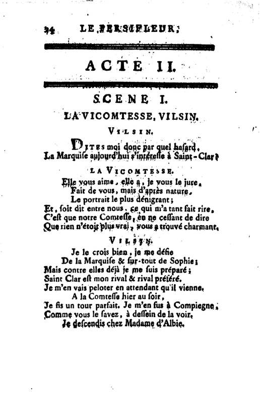 Persifleur (Le), comédie en trois actes et en vers… par M. de Sauvigny Persifleur (Le), comédie en trois actes et en vers… par M. de Sauvigny