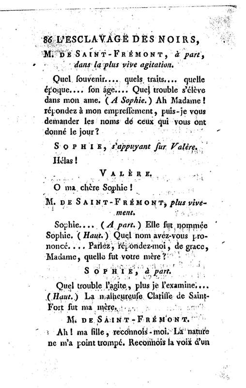 Esclavage des noirs, ou l'Heureux Naufrage (L'), drame en trois actes, en prose