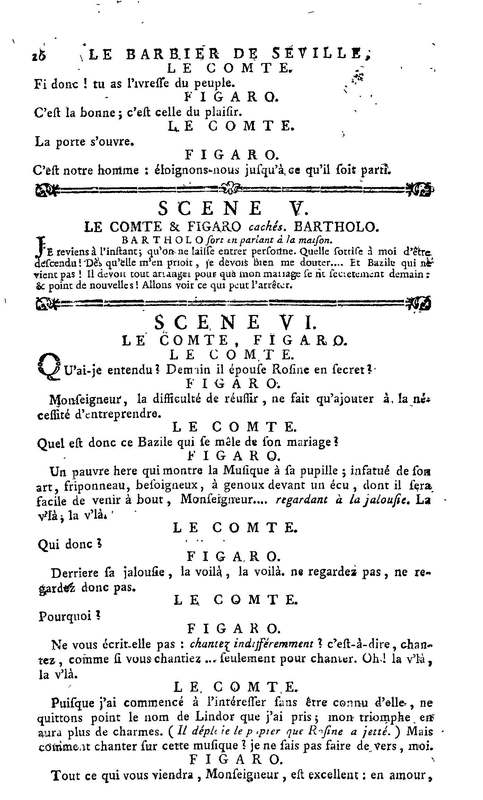Barbier de Séville, ou la Précaution inutile (Le), comédie en quatre actes, par M. de Beaumarchais, représentée sur le théâtre de la Comédie Française le 23 février 1775 (avec une Lettre modérée sur la chute et la critique du Barbier de Séville) Barbier de Séville, ou la Précaution inutile (Le), comédie en quatre actes, par M. de Beaumarchais, représentée sur le théâtre de la Comédie Française le 23 février 1775 (avec une Lettre modérée sur la chute et la critique du Barbier de Séville)