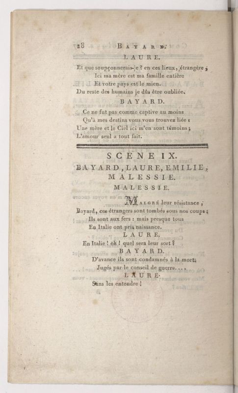 Bayard, ou Le Siège de Mézière, comédie héroïque en trois actes et en vers, mêlée d'intermèdes Bayard, ou Le Siège de Mézière, comédie héroïque en trois actes et en vers, mêlée d'intermèdes