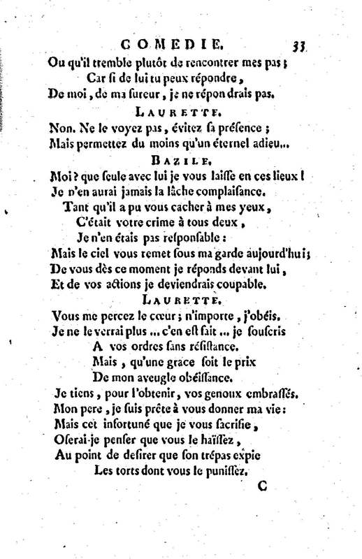 Laurette, comédie en trois actes et en vers, tirée des Contes de M. Marmontel Laurette, comédie en trois actes et en vers, tirée des Contes de M. Marmontel
