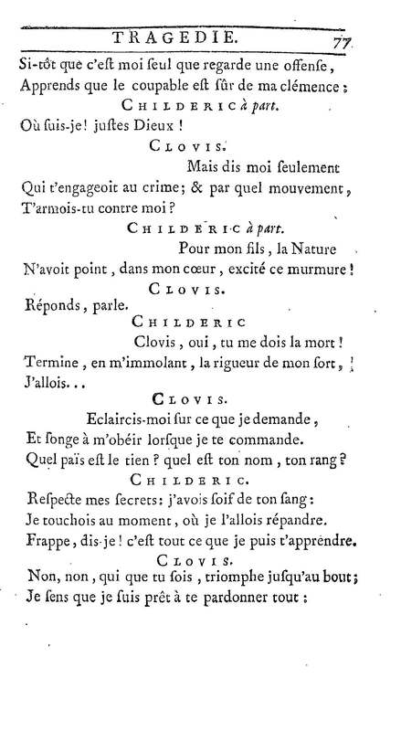 Childéric, tragédie… Childéric, tragédie…