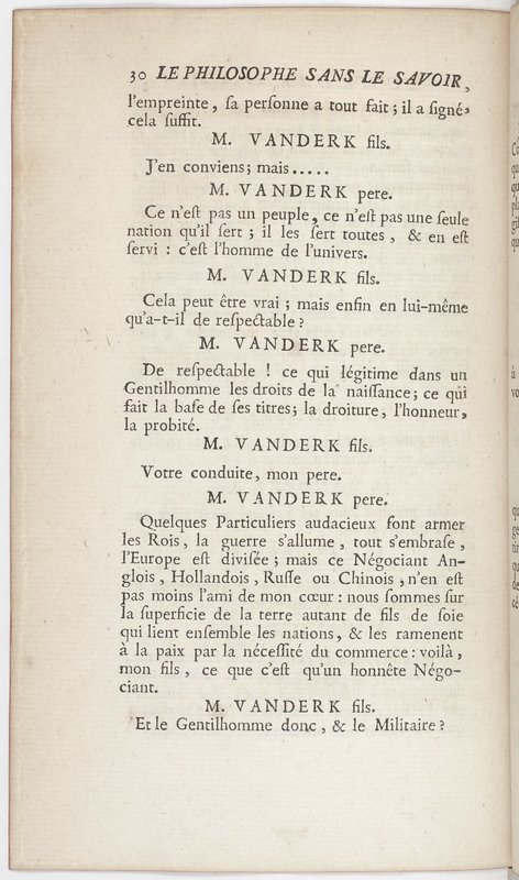 Philosophe sans le savoir (Le), comédie en prose et en cinq actes… par M. Sedaine. [Paris, les Comédiens français, 2 novembre 1765]