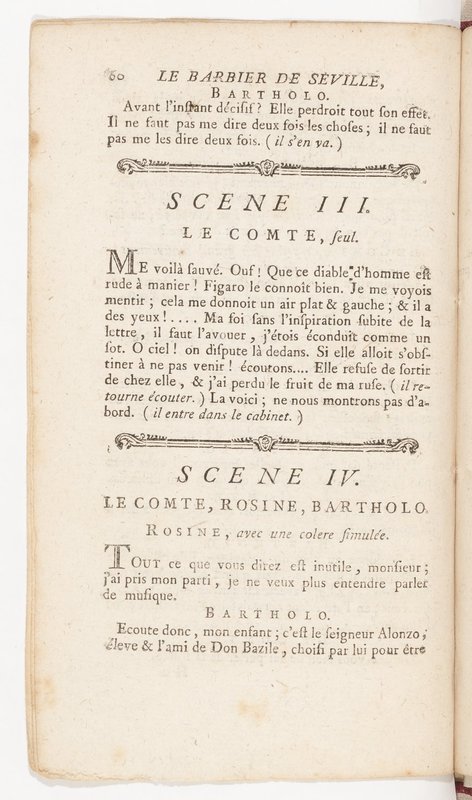 Barbier de Séville, ou la Précaution inutile (Le), comédie en quatre actes, par M. de Beaumarchais, représentée sur le théâtre de la Comédie Française le 23 février 1775 (avec une Lettre modérée sur la chute et la critique du Barbier de Séville) Barbier de Séville, ou la Précaution inutile (Le), comédie en quatre actes, par M. de Beaumarchais, représentée sur le théâtre de la Comédie Française le 23 février 1775 (avec une Lettre modérée sur la chute et la critique du Barbier de Séville)