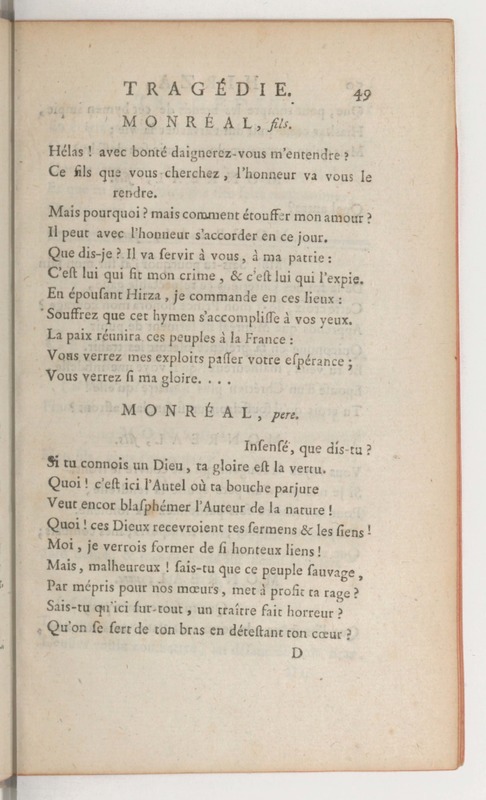 Hirza, tragédie, par M. de Sauvigny… (Comédiens ordinaires du Roi, 27 mai 1767) Hirza, tragédie, par M. de Sauvigny… (Comédiens ordinaires du Roi, 27 mai 1767)