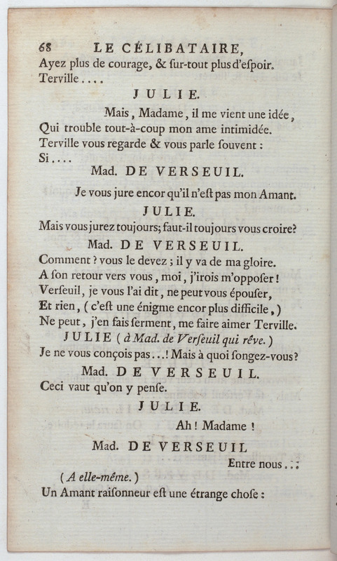 Célibataire (Le), comédie en cinq actes et en vers, représentée pour la première fois par les Comédiens françois, le 20 septembre 1775 Célibataire (Le), comédie en cinq actes et en vers, représentée pour la première fois par les Comédiens françois, le 20 septembre 1775