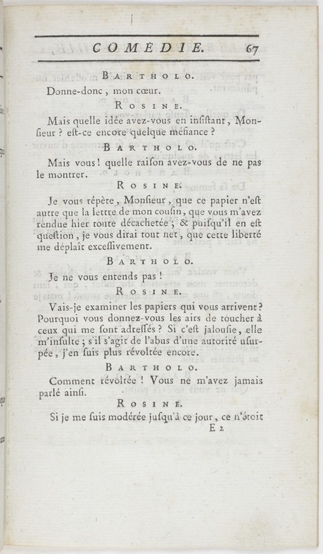 Barbier de Séville, ou la Précaution inutile (Le), comédie en quatre actes ; par M. de Beaumarchais ; représentée & tombée sur le théâtre de la Comédie Françoise aux Tuileries, le 23 de février 1775 Barbier de Séville, ou la Précaution inutile (Le), comédie en quatre actes ; par M. de Beaumarchais ; représentée & tombée sur le théâtre de la Comédie Françoise aux Tuileries, le 23 de février 1775