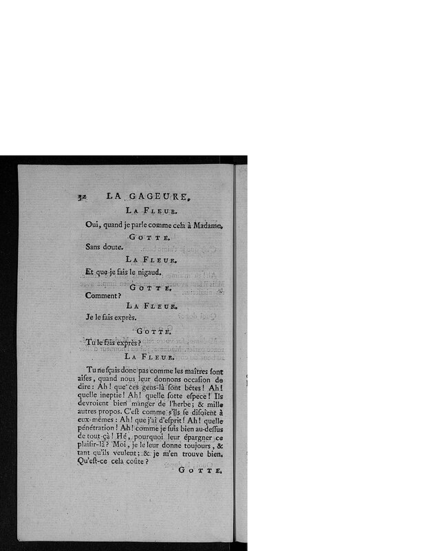 Gageure imprévue (La), comédie en prose et en un acte