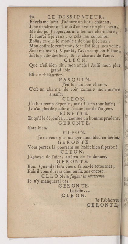 Dissipateur, ou l'Honneste Friponne (Le), comédie Dissipateur, ou l'Honneste Friponne (Le), comédie