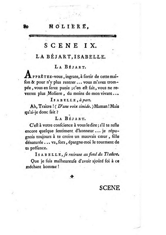 Molière, drame en cinq actes en prose; imité de Goldoni