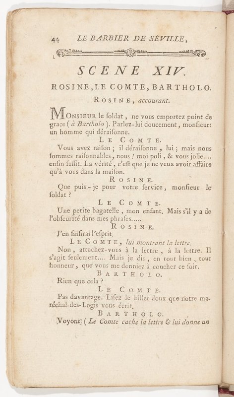 Barbier de Séville, ou la Précaution inutile (Le), comédie en quatre actes, par M. de Beaumarchais, représentée sur le théâtre de la Comédie Française le 23 février 1775 (avec une Lettre modérée sur la chute et la critique du Barbier de Séville) Barbier de Séville, ou la Précaution inutile (Le), comédie en quatre actes, par M. de Beaumarchais, représentée sur le théâtre de la Comédie Française le 23 février 1775 (avec une Lettre modérée sur la chute et la critique du Barbier de Séville)