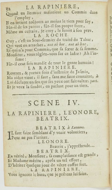 Rapinière, ou l'Intéressé (La), comédie, par M. de Barquebois. Avec les vers retranchés Rapinière, ou l'Intéressé (La), comédie, par M. de Barquebois. Avec les vers retranchés