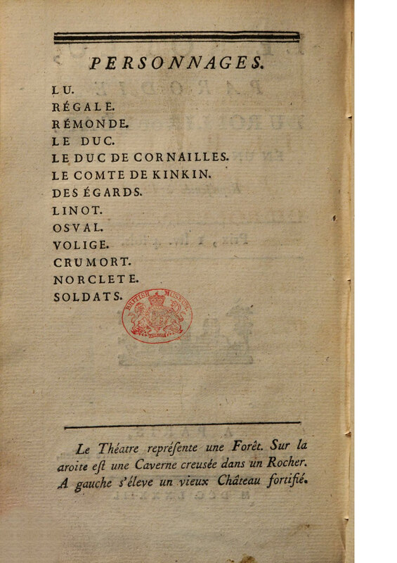 Roi Lu : parodie du Roi Lir ou Léar (Le),en un acte et en vers Roi Lu : parodie du Roi Lir ou Léar (Le),en un acte et en vers