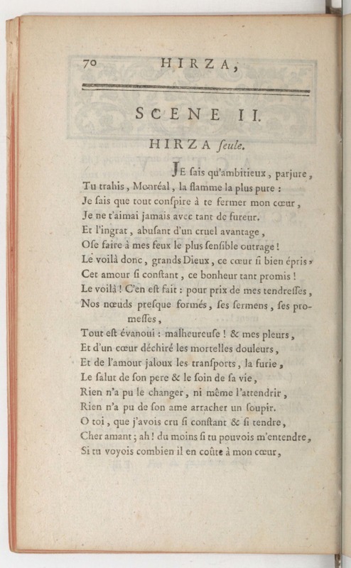 Hirza, tragédie, par M. de Sauvigny… (Comédiens ordinaires du Roi, 27 mai 1767) Hirza, tragédie, par M. de Sauvigny… (Comédiens ordinaires du Roi, 27 mai 1767)