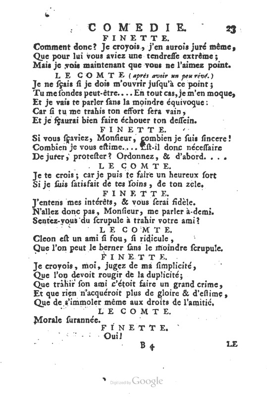 Dissipateur ou l’honnête-friponne (Le), comédie Dissipateur ou l’honnête-friponne (Le), comédie