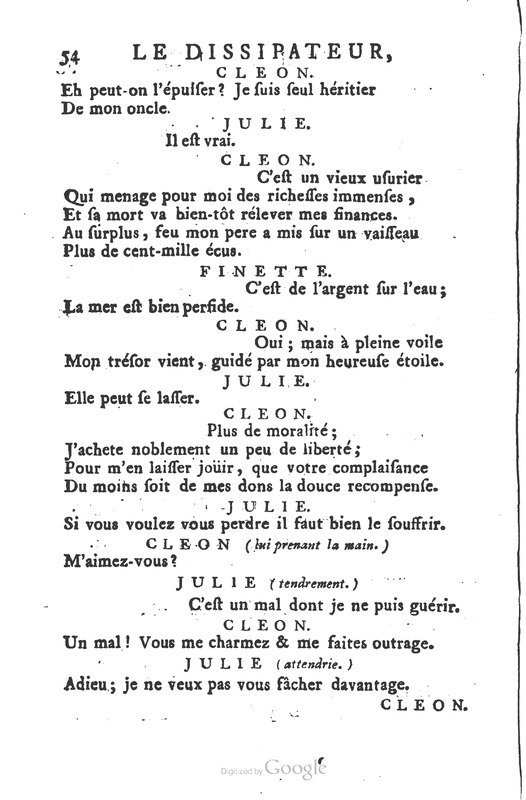 Dissipateur ou l’honnête-friponne (Le), comédie Dissipateur ou l’honnête-friponne (Le), comédie