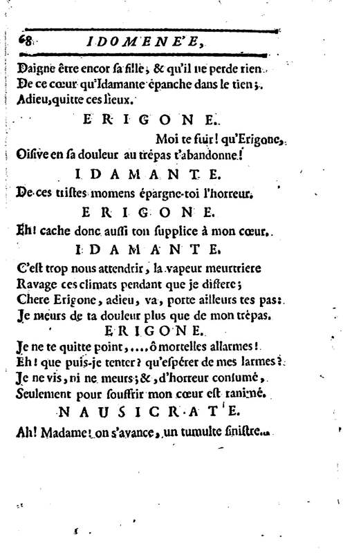 Idoménée, tragédie, par M. Le Mierre, représentée pour la première fois, par les Comédiens françois ordinaires du Roi, le lundi 13 février 1764