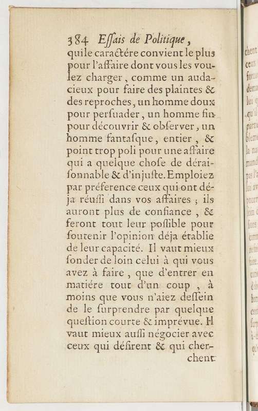 Essais du chevalier Bacon, chancelier d'Angleterre, sur divers sujets de politique, et de morale