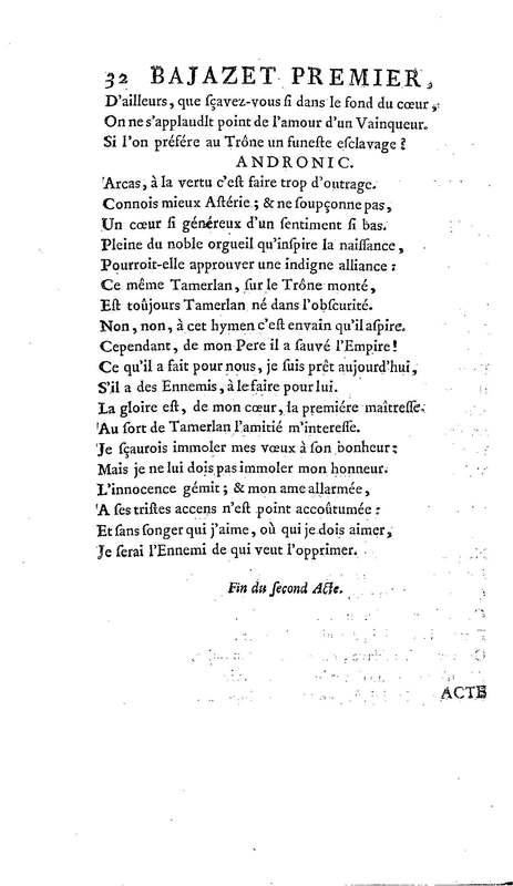 Bajazet premier, tragédie par M. le chevalier de P***