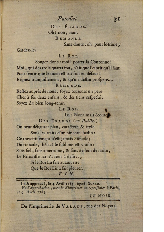 Roi Lu : parodie du Roi Lir ou Léar (Le),en un acte et en vers Roi Lu : parodie du Roi Lir ou Léar (Le),en un acte et en vers