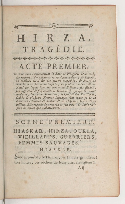 Hirza, tragédie, par M. de Sauvigny… (Comédiens ordinaires du Roi, 27 mai 1767) Hirza, tragédie, par M. de Sauvigny… (Comédiens ordinaires du Roi, 27 mai 1767)