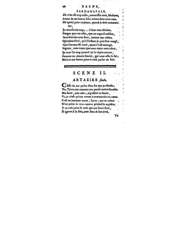 Zarès, tragédie, par M. Palissot de Montenoy, représentée pour la première fois par les Comédiens français, le 3 juin 1751