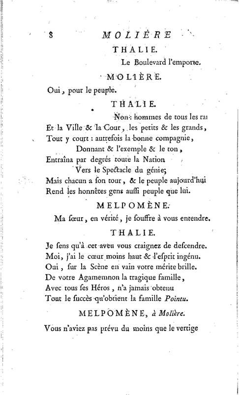 Molière à la nouvelle salle, ou les Audiences de Thalie, comédie en un acte et en vers libres Molière à la nouvelle salle, ou les Audiences de Thalie, comédie en un acte et en vers libres