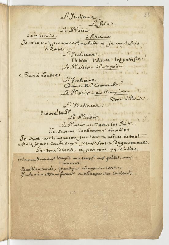Plaisir (Le), comédie en un acte et en vers libres Plaisir (Le), comédie en un acte et en vers libres